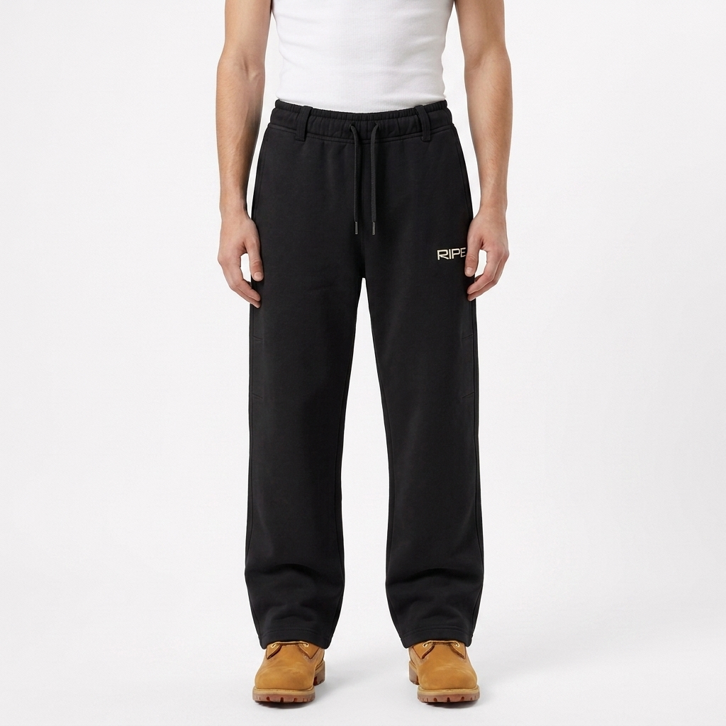 RIPE Oversized  Sweatpants - Black