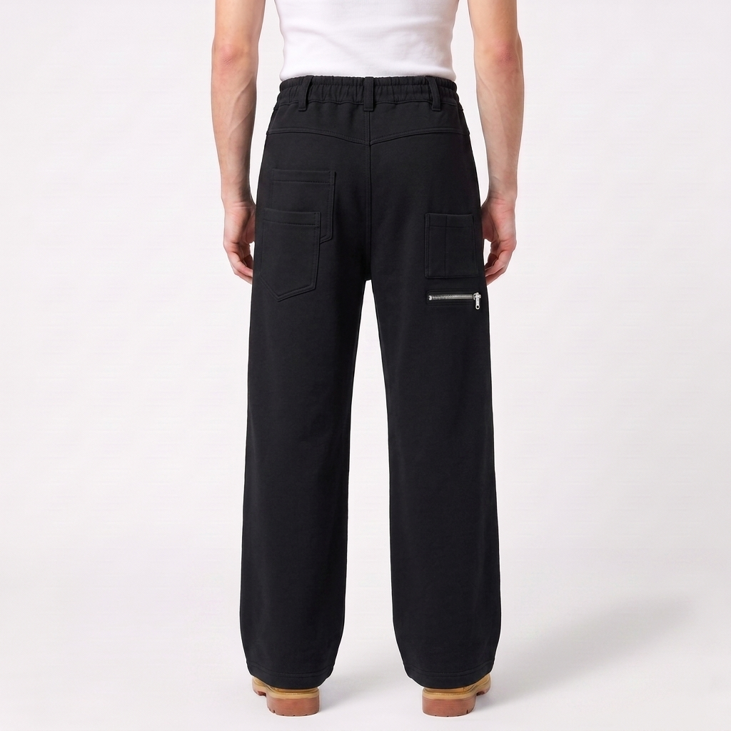 RIPE Oversized  Sweatpants - Black