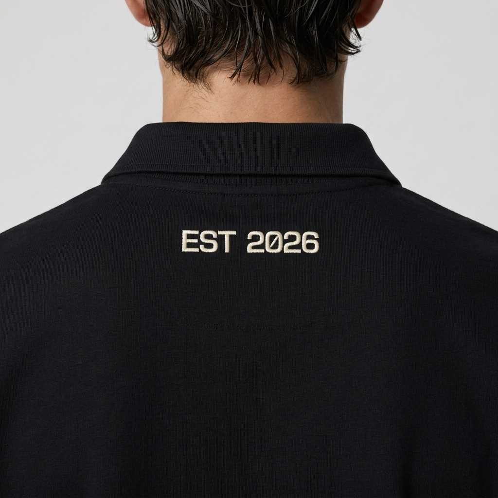 RIPE Oversized Polo Shirt - Black
