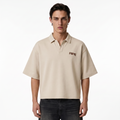 RIPE Oversized Polo Shirt - Beige